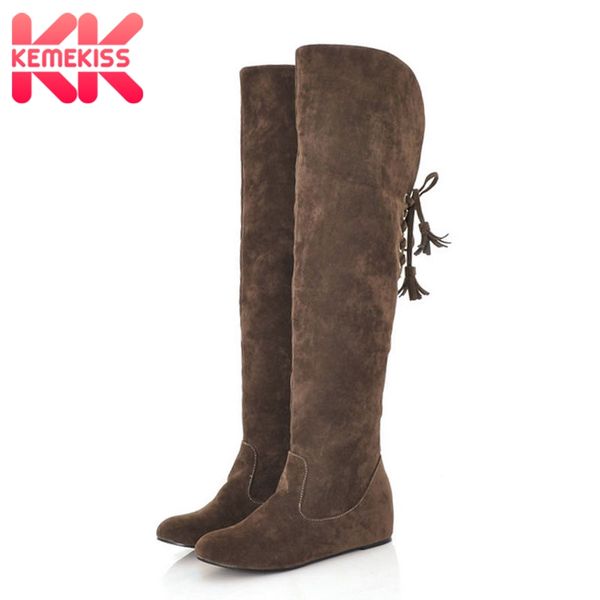 kemekiss 5 colors woman thigh high boots plush fur snow boots winter shoes woman warm fashion long ladies shoes size 34-43, Black
kemekiss 5 colors woman thigh high boots plush fur snow boots winter shoes woman warm fashion long ladies shoes size 34-43, Black