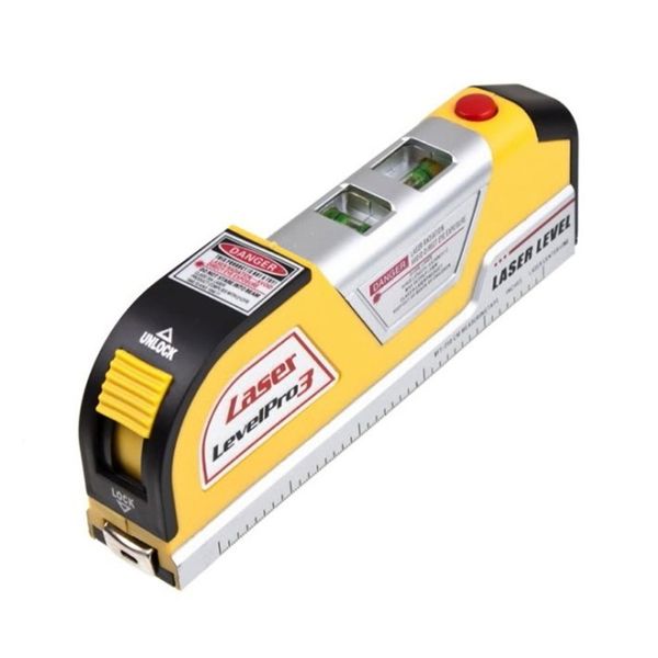 

whdz lv02 multifunction portable laser level horizontal vertical line measure tape 8ft aligner multipurpose ruler measuring tool