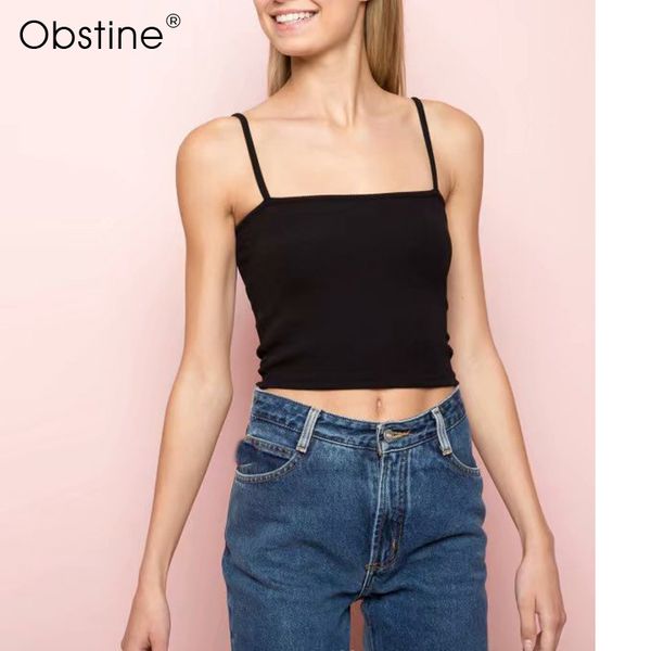 obstine stretchy rib knit crop camis pink spaghetti strap women plain vest 2018 summer slim clothing party vest, White
obstine stretchy rib knit crop camis pink spaghetti strap women plain vest 2018 summer slim clothing party vest, White