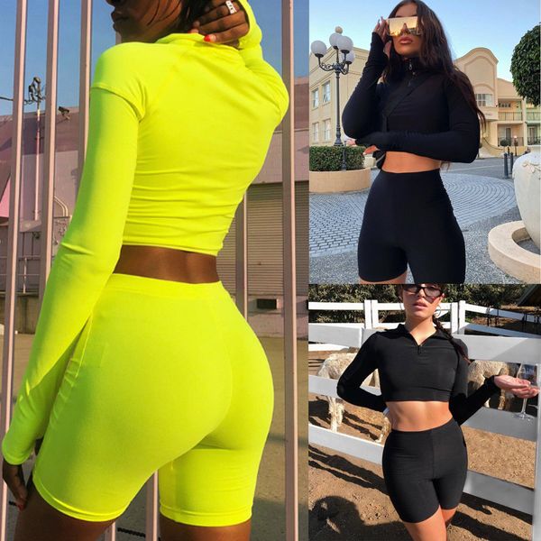 2pcs women tracksuits long sleeves crop sweatshirt + jogging short pants sports yoga outfits set, White;red
2pcs women tracksuits long sleeves crop sweatshirt + jogging short pants sports yoga outfits set, White;red