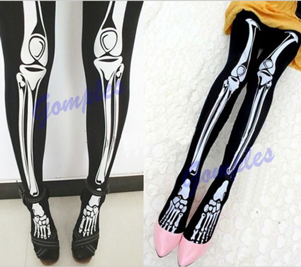 funny halloween skeleton bone printed skull tights pantyhose punk women stocking, Black;white
funny halloween skeleton bone printed skull tights pantyhose punk women stocking, Black;white