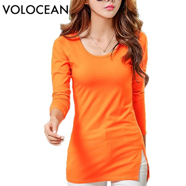 2018 volocean autumn winter cotton t-shirts for women 6 color women t shirt new long-sleeved female plus size o-neck tee, White
2018 volocean autumn winter cotton t-shirts for women 6 color women t shirt new long-sleeved female plus size o-neck tee, White