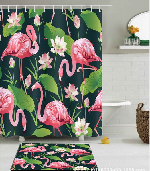 waterproof mildewproof polyester shower curtain lotus flamingo pattern fashion painting jungle of exotic tropic plants water floor mats
waterproof mildewproof polyester shower curtain lotus flamingo pattern fashion painting jungle of exotic tropic plants water floor mats