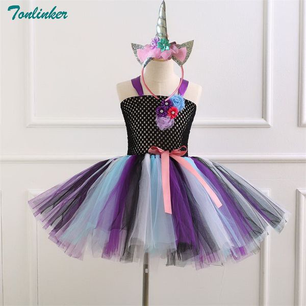 girls unicorn tulle black tutu dress with unicorn headband horn flower hair hoop set for kids birthday theme party cosplay new, Black;red
girls unicorn tulle black tutu dress with unicorn headband horn flower hair hoop set for kids birthday theme party cosplay new, Black;red