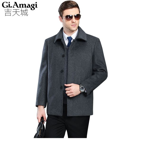 high-quality brand large size 4xl autumn winter men's thick lapel wool cashmere coat men's cashmere middle age male short jacket, Black
high-quality brand large size 4xl autumn winter men's thick lapel wool cashmere coat men's cashmere middle age male short jacket, Black