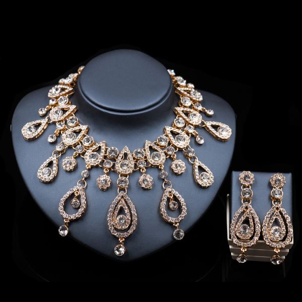 lan palace fashion dubai gold color jewelry necklace and earrings ensemble bijoux femme gold set india jewelry ing, Silver
lan palace fashion dubai gold color jewelry necklace and earrings ensemble bijoux femme gold set india jewelry ing, Silver