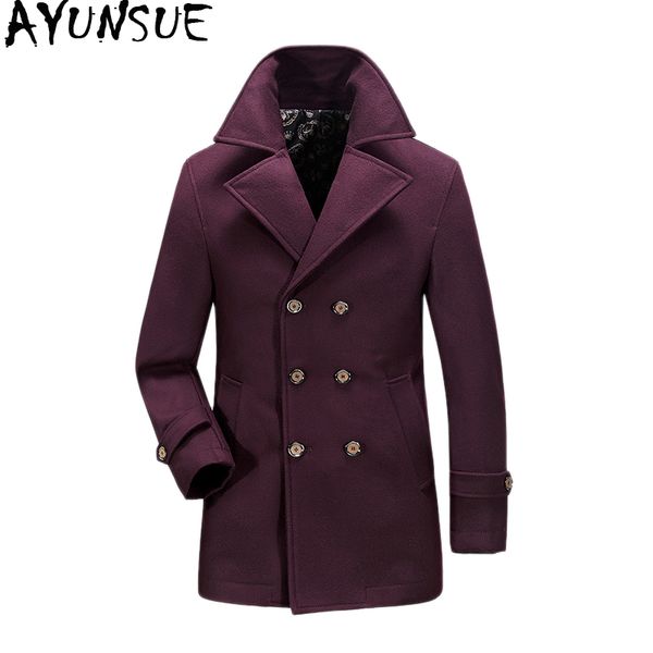 ayunsue woolen coat man jacket plus size winter coat for men casual loose coats overcoat casaco masculino men's kj238, Black
ayunsue woolen coat man jacket plus size winter coat for men casual loose coats overcoat casaco masculino men's kj238, Black
