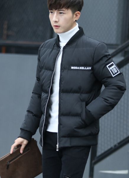 mens baseball neck letter print armband coats autumn winter warm outerwear down parkas slim down garment male fashion coats, Black
mens baseball neck letter print armband coats autumn winter warm outerwear down parkas slim down garment male fashion coats, Black