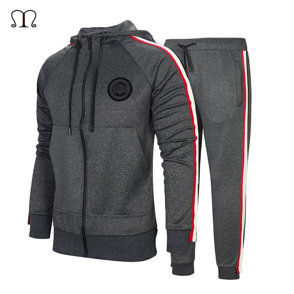 tracksuit for men long sleeve men sweatsuits two pieces track suit brand clothing sportswear 2018 casual zip sweatshirt set, Gray
tracksuit for men long sleeve men sweatsuits two pieces track suit brand clothing sportswear 2018 casual zip sweatshirt set, Gray