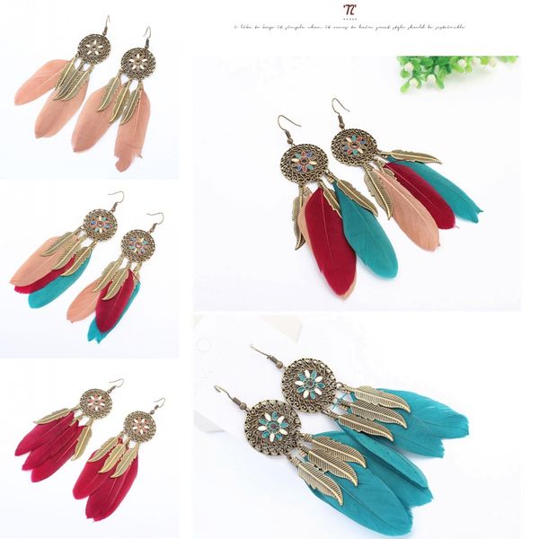 fashion retro flower type earrings round hollow leaves feather earring pendant long boho tassel earrings support fba drop shipping h51r, Silver
fashion retro flower type earrings round hollow leaves feather earring pendant long boho tassel earrings support fba drop shipping h51r, Silver