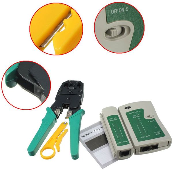 RJ45 RJ11 RJ12 CAT5 LAN сети набор инструментов кабель тестер обжимной щипцы плоскогубцы NET
RJ45 RJ11 RJ12 CAT5 LAN сети набор инструментов кабель тестер обжимной щипцы плоскогубцы NET