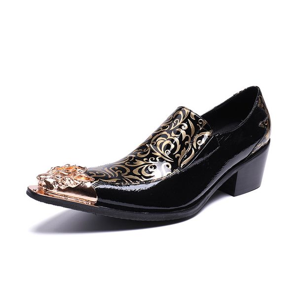 personalized men black dress shoes fashion metal toe business leisure leather shoes slip on floral print men party shoes
personalized men black dress shoes fashion metal toe business leisure leather shoes slip on floral print men party shoes