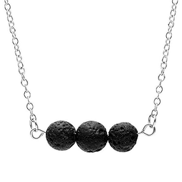 серебряный золотой цвет черный лава камень ожерелье из бисера вулканический рок ароматерапия эфирное масло диффузор ожерелье для женщин ювел, Silver 
серебряный золотой цвет черный лава камень ожерелье из бисера вулканический рок ароматерапия эфирное масло диффузор ожерелье для женщин ювел, Silver
