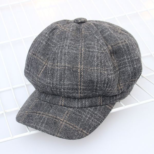 2018 new autumn and winter retro plaid british newspaper boy hat painter hat creative fashion octagonal beret women men caps, Blue;gray
2018 new autumn and winter retro plaid british newspaper boy hat painter hat creative fashion octagonal beret women men caps, Blue;gray
