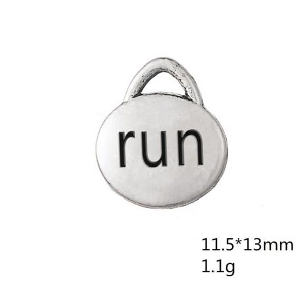 antique silver plated run message diy pendant charms fit for necklace bracelet other customized jewelry, Bronze;silver
antique silver plated run message diy pendant charms fit for necklace bracelet other customized jewelry, Bronze;silver