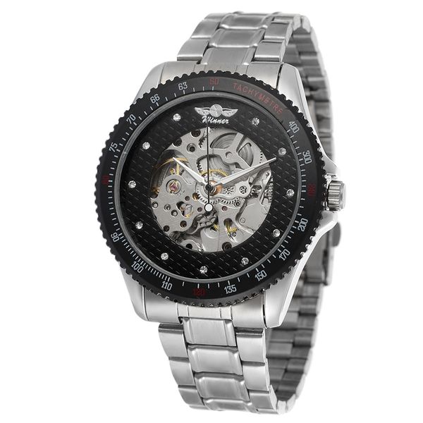 mens watches winner fashion skeleton clock men sport watch automatic mechanical watches, Slivery;brown
mens watches winner fashion skeleton clock men sport watch automatic mechanical watches, Slivery;brown