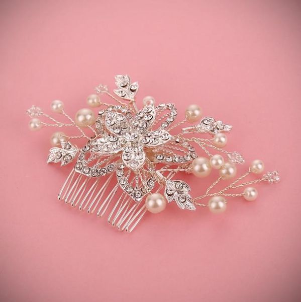exquisite handcrafted diamond, flower comb, head ornament, crystal pearl accessories, bridal ornaments, Silver
exquisite handcrafted diamond, flower comb, head ornament, crystal pearl accessories, bridal ornaments, Silver