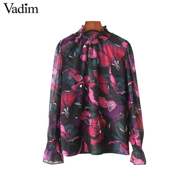 vadim women retro floral print chiffon shirts long sleeve pleated blouse ladies spring brand fashion blusas lt2776, White
vadim women retro floral print chiffon shirts long sleeve pleated blouse ladies spring brand fashion blusas lt2776, White