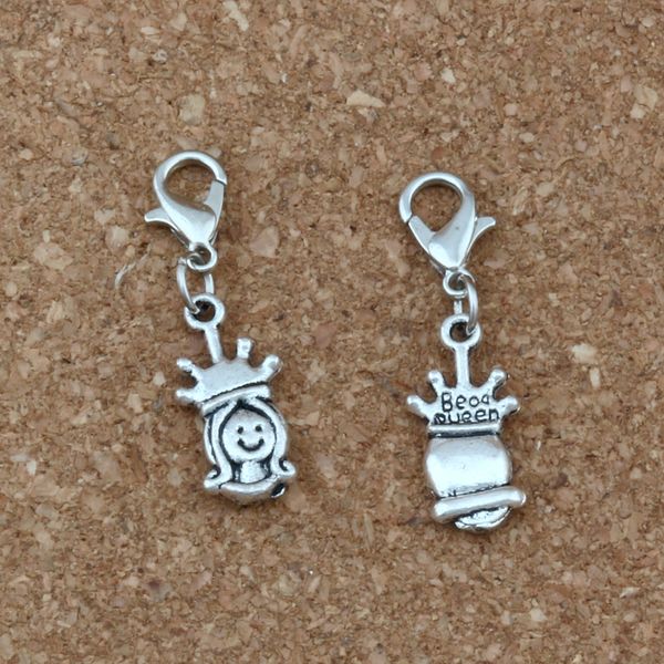 100pcs/lots antique silver beod queen charms bead with lobster clasp fit charm bracelet diy jewelry 9x33mm a-347b, Bronze;silver
100pcs/lots antique silver beod queen charms bead with lobster clasp fit charm bracelet diy jewelry 9x33mm a-347b, Bronze;silver