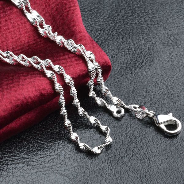 2016 real fast chain 18-24" 925 pure solid sterling jewelry water wave necklace chains with lobster clasps x194, Silver
2016 real fast chain 18-24" 925 pure solid sterling jewelry water wave necklace chains with lobster clasps x194, Silver