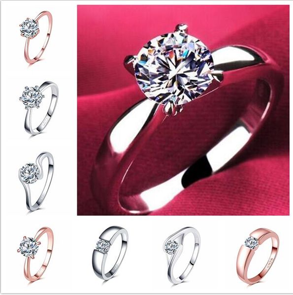 18k classic 1.2ct white gold plated large cz diamond rings 4 prong bridal wedding ring for women, Silver
18k classic 1.2ct white gold plated large cz diamond rings 4 prong bridal wedding ring for women, Silver