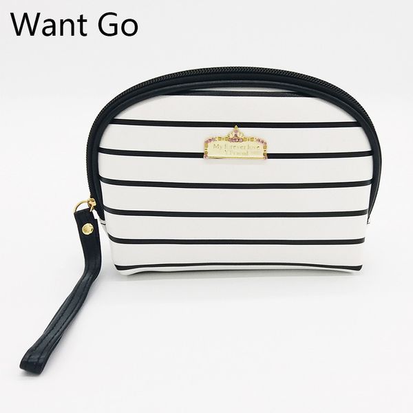 want go fashion zipper women cosmetic bag waterproof striped lady makeup bag organizer neceser pu leather toiletry storage bags
want go fashion zipper women cosmetic bag waterproof striped lady makeup bag organizer neceser pu leather toiletry storage bags