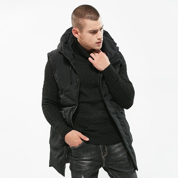 mrmt 2018 men's sleeveless vest thickening hooded slim warm cotton vest for male in the long coat outer wear clothing, Black
mrmt 2018 men's sleeveless vest thickening hooded slim warm cotton vest for male in the long coat outer wear clothing, Black