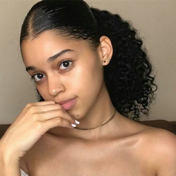 120g factory direct 100% human hair kinky curly clip in ponytail clip in one piece wrap around poytail human hair extensions 14inch, Black
120g factory direct 100% human hair kinky curly clip in ponytail clip in one piece wrap around poytail human hair extensions 14inch, Black