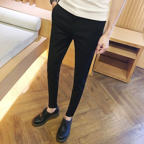 2017 winter fit men's casual pants straight dress pants elastic business suit men trousers, White;black
2017 winter fit men's casual pants straight dress pants elastic business suit men trousers, White;black