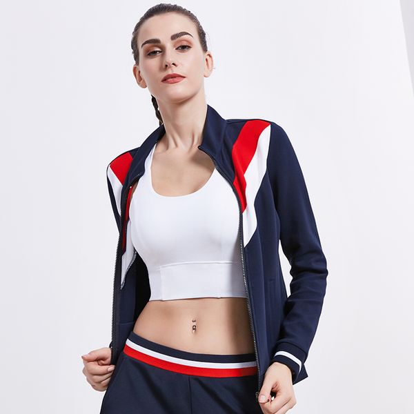 women's long sleeve jacket cotton polyester stand collar running tennis coat contrast color sweatshirt outdoor sports jacket, Black;red
women's long sleeve jacket cotton polyester stand collar running tennis coat contrast color sweatshirt outdoor sports jacket, Black;red