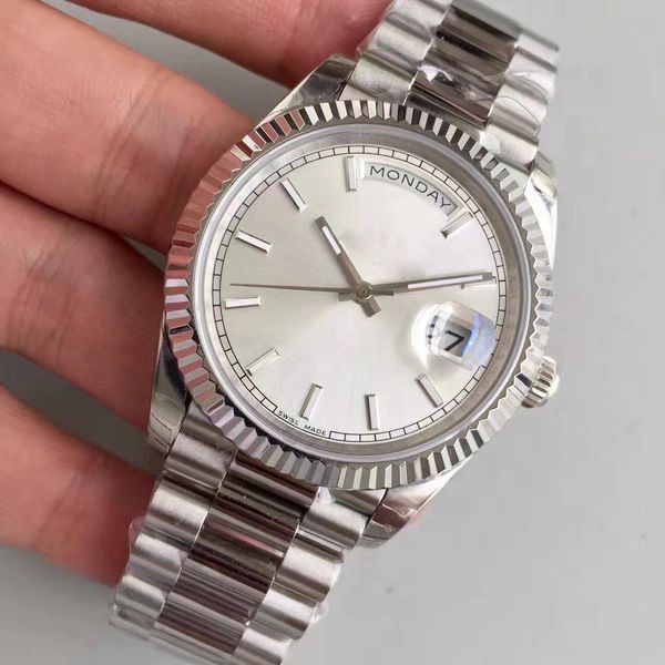 watches men luxury automatic wristwatch date 40mm size sapphire glass watch silver case stainless steel bracelet quality watches, Slivery;brown
watches men luxury automatic wristwatch date 40mm size sapphire glass watch silver case stainless steel bracelet quality watches, Slivery;brown