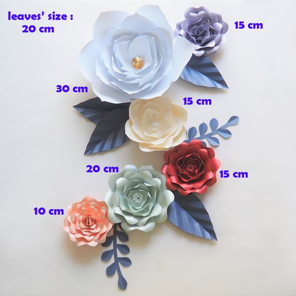 craft supplies artificial flowers paper flower 6pcs + 6 leaves wall for wedding party decorations home deco fake flowers diy
craft supplies artificial flowers paper flower 6pcs + 6 leaves wall for wedding party decorations home deco fake flowers diy