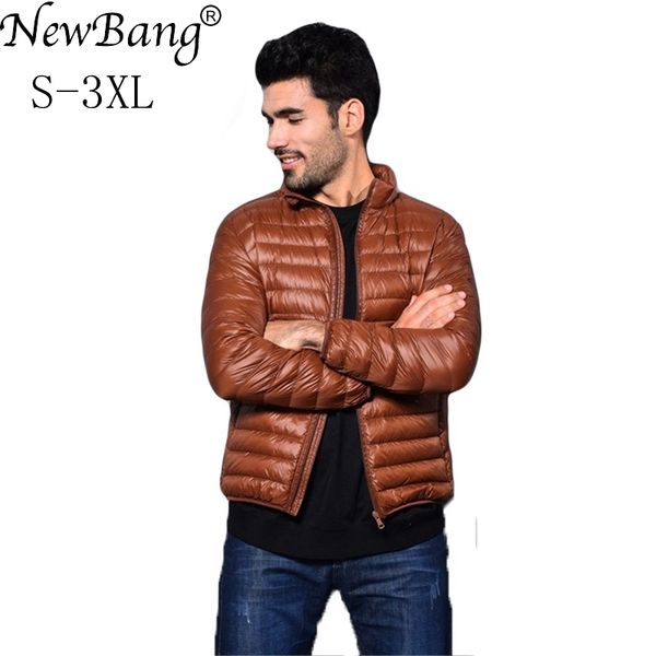 newbang brang men's down jacket ultralight down jacket men stand collar winter feather windbreaker thin parka with carry bag, Black
newbang brang men's down jacket ultralight down jacket men stand collar winter feather windbreaker thin parka with carry bag, Black