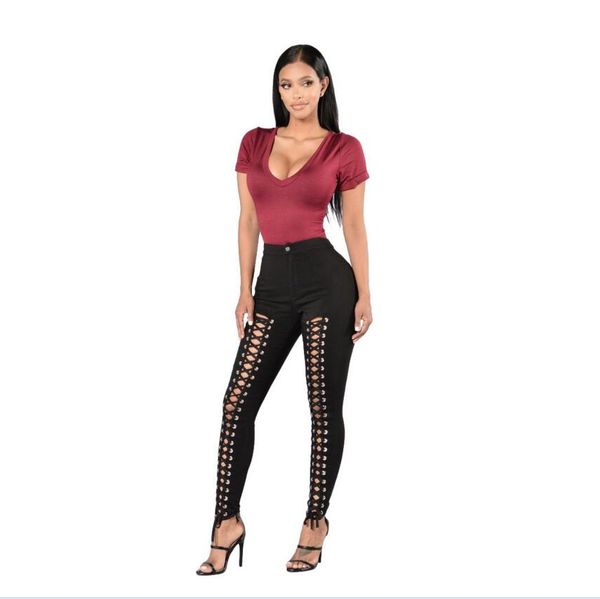 2018 women spring autumn hollow out high waist pencil pants bandage leggings female lace up stretch bodycon trousers black white, Blue
2018 women spring autumn hollow out high waist pencil pants bandage leggings female lace up stretch bodycon trousers black white, Blue