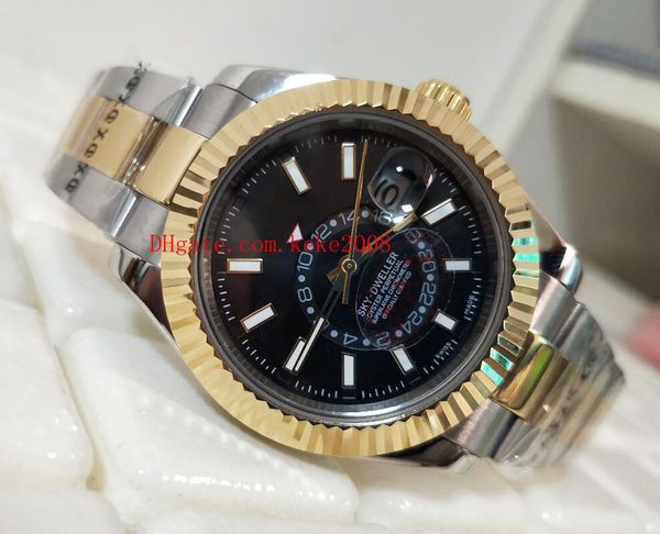luxury wristwatches sky-dweller 326933 42mm 18k rose gold two tones luminescent asia 2813 movement automatic mens watch watches, Slivery;brown
luxury wristwatches sky-dweller 326933 42mm 18k rose gold two tones luminescent asia 2813 movement automatic mens watch watches, Slivery;brown