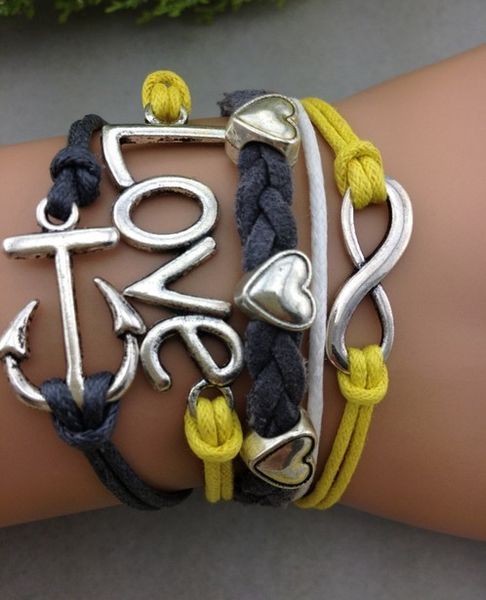 1pcs infinity handmade bracelet.metal charm,wax cord,leather bracelet fashionable jewerlly bracelet 1173, Golden;silver
1pcs infinity handmade bracelet.metal charm,wax cord,leather bracelet fashionable jewerlly bracelet 1173, Golden;silver