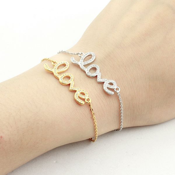 bridal cz crystal letter lover couple bracelet for women stainless steel chain romantic gold-color wedding gifts, Black
bridal cz crystal letter lover couple bracelet for women stainless steel chain romantic gold-color wedding gifts, Black