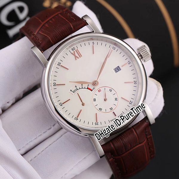 new 42mm iw510103 steel case silver dial eight days power reserve automatic mens watch brown leather strap watches 6 colors puretime b297d4, Slivery;brown
new 42mm iw510103 steel case silver dial eight days power reserve automatic mens watch brown leather strap watches 6 colors puretime b297d4, Slivery;brown