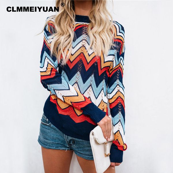 autumn rainbow striped sweater women o-neck hollow out knitted sweaters female warm jumpers pullovers 2018 chic pull femme, White;black
autumn rainbow striped sweater women o-neck hollow out knitted sweaters female warm jumpers pullovers 2018 chic pull femme, White;black