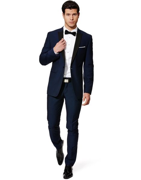groomsmen peak lapel groom tuxedos navy blue men suits wedding/prom man blazer/bridegroom ( jacket+pants+bow tie ) m374, Black;gray
groomsmen peak lapel groom tuxedos navy blue men suits wedding/prom man blazer/bridegroom ( jacket+pants+bow tie ) m374, Black;gray