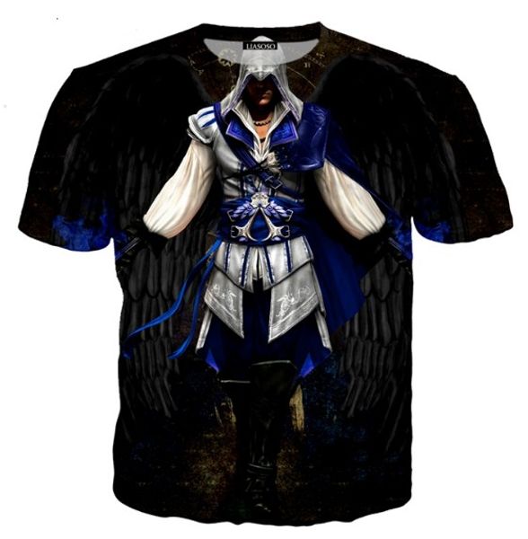 fashion womens/mens black flag assassins creed game funny 3d print t-shirt summer casual tees aa553, White;black 
fashion womens/mens black flag assassins creed game funny 3d print t-shirt summer casual tees aa553, White;black