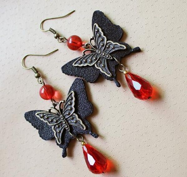 new new fashion black butterfly flying crystal vintage boutique earrings personality earrings classic exquisite elegance, Silver
new new fashion black butterfly flying crystal vintage boutique earrings personality earrings classic exquisite elegance, Silver