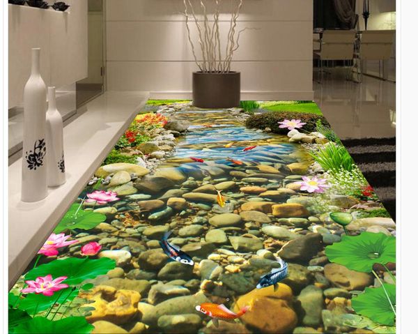 p any size stream goldfish lotus 3d painting waterproof self-adhesion home decoration
p any size stream goldfish lotus 3d painting waterproof self-adhesion home decoration
