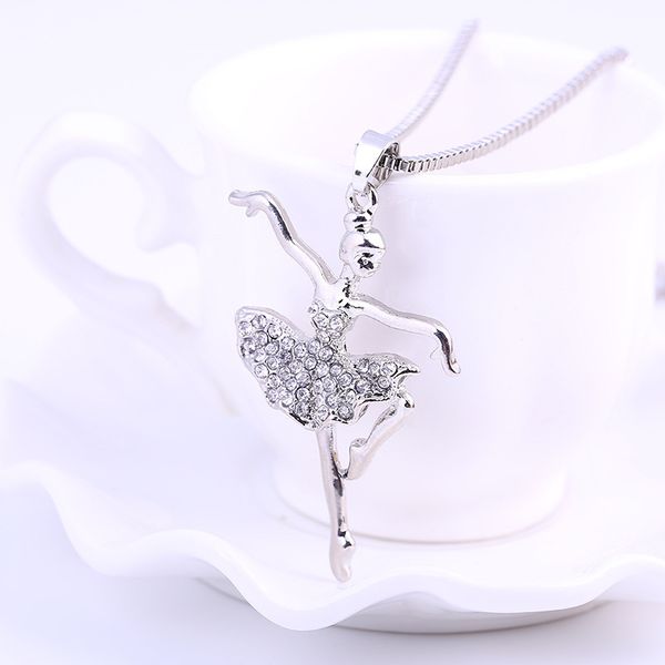 шарм мода посеребренные ожерелья фэнтези кристалл кулон ожерелья ангел балерина девушка ожерелье ювелирные изделия для женщин, Silver
шарм мода посеребренные ожерелья фэнтези кристалл кулон ожерелья ангел балерина девушка ожерелье ювелирные изделия для женщин, Silver