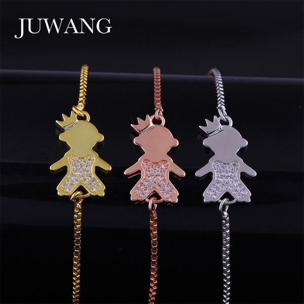 juwang 2018 new crown boy bracelets & bangles for women gold sliver cz charm adjustable chain fashion jewelry gift, Black
juwang 2018 new crown boy bracelets & bangles for women gold sliver cz charm adjustable chain fashion jewelry gift, Black