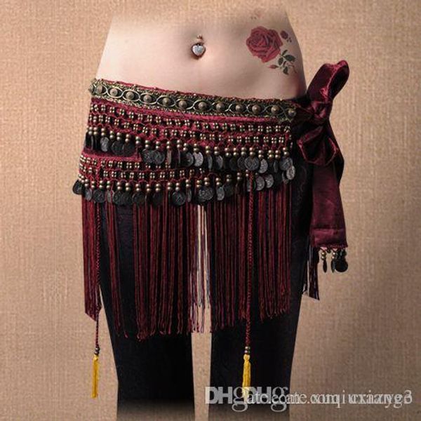 dresses for womens ethnic tribal belly dancing coin belt women gypsy dance velvet fabric with copper coins beads tassel hip scarf, Black;red
dresses for womens ethnic tribal belly dancing coin belt women gypsy dance velvet fabric with copper coins beads tassel hip scarf, Black;red