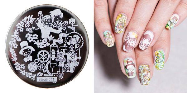2016 new hehe stamping plate hehe61 robot machine wheel gear industrial cool style nail art stamp template image transfer stamp, White
2016 new hehe stamping plate hehe61 robot machine wheel gear industrial cool style nail art stamp template image transfer stamp, White