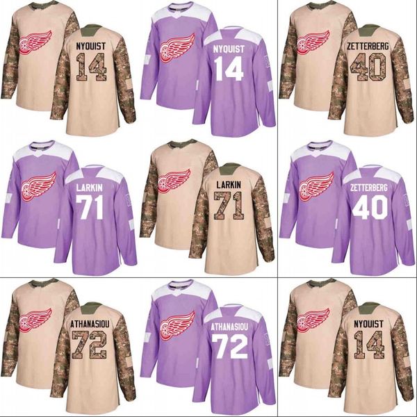 Detroit Red Wings Jersey Veterans Day Fights Cancer Practice 13 Gustav Nyquist 40 Henrik Zetterberg 71 Dylan Larkin 72 Andreas Athanasiou
Detroit Red Wings Jersey Veterans Day Fights Cancer Practice 13 Gustav Nyquist 40 Henrik Zetterberg 71 Dylan Larkin 72 Andreas Athanasiou