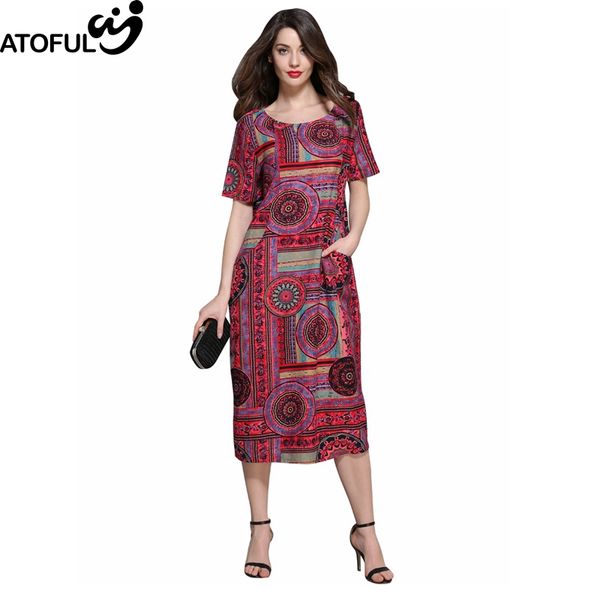 atoful vintage loose casual dresses women multicolor print 2017 summer autumn pattern dress short sleeve plus size 4xl 5xl dress, White;black
atoful vintage loose casual dresses women multicolor print 2017 summer autumn pattern dress short sleeve plus size 4xl 5xl dress, White;black