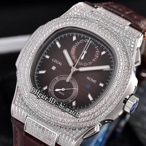 new classic nautilus 5990 steel diamond case brown texture dial miyota quartz chronograph mens watch brown leather watches satch 309a1, Slivery;brown
new classic nautilus 5990 steel diamond case brown texture dial miyota quartz chronograph mens watch brown leather watches satch 309a1, Slivery;brown